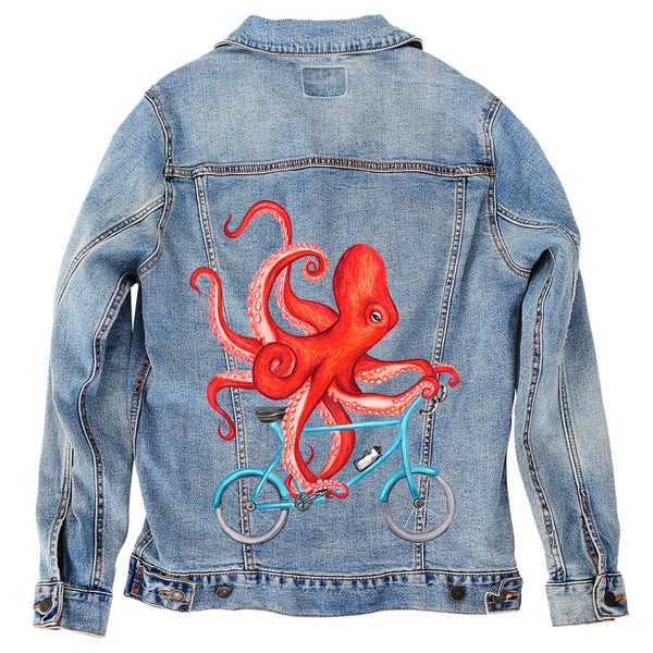 OCTOPUS, Purple Men's Denim Jacket